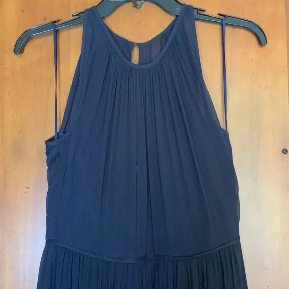 J.Crew Silk Navy Bridesmaids Halter‎ Style Dress